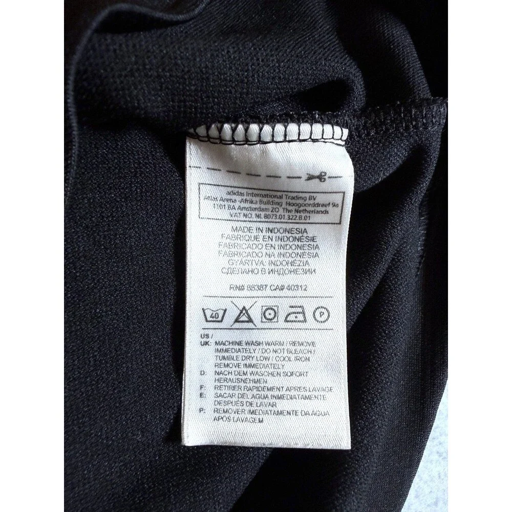 adidas Men's Black SMU Polo Shirt Performance Short Sleeve Collared Top 21.5